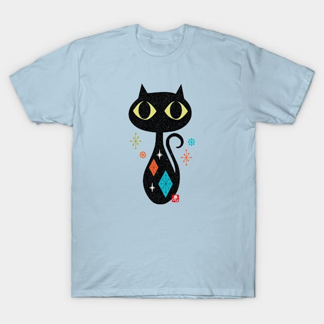 Vintage - Retro Cat T-Shirt by Design By Leo